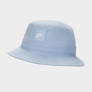 Nike Men's Sportswear Bucket Hat in Blue/Light Blue Size Large/X-Large 100% Cott
